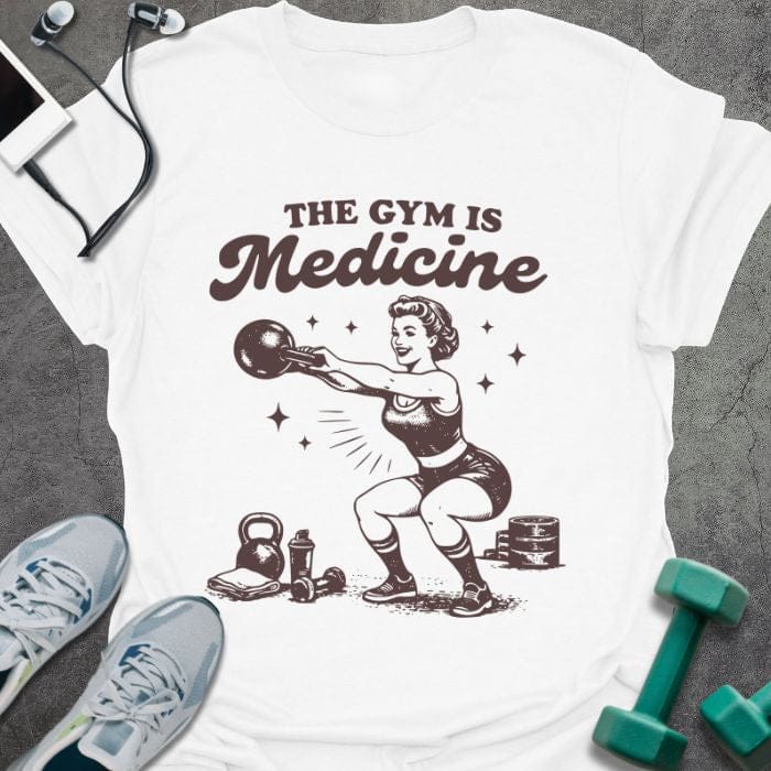 T-Shirt White / S Gym Medicine R T-Shirt