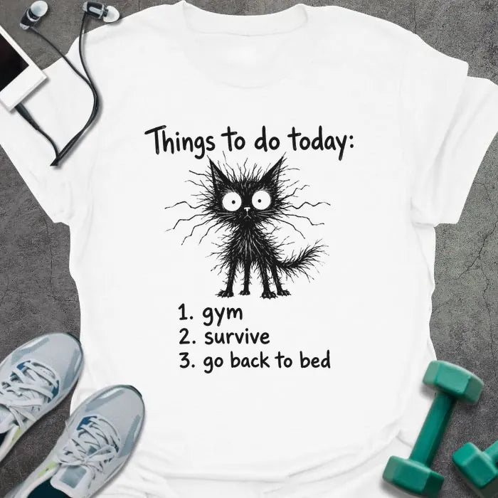 T-Shirt White / S Gym Survive T-Shirt