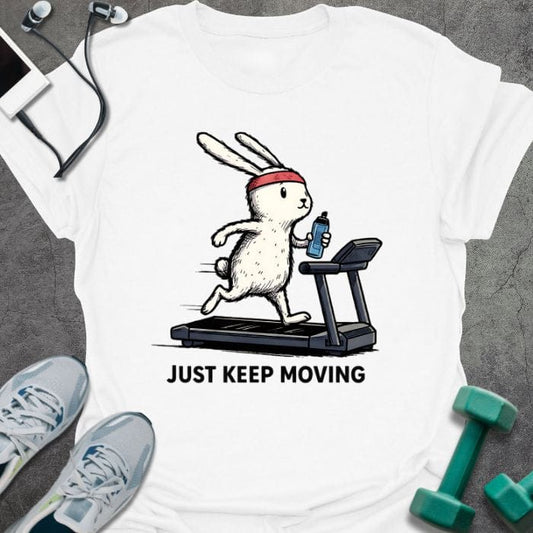 T-Shirt White / S Keep Moving T-Shirt