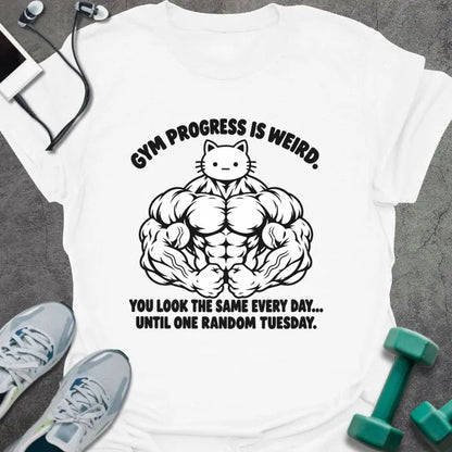 T-Shirt White / S Kitty Swole T-Shirt