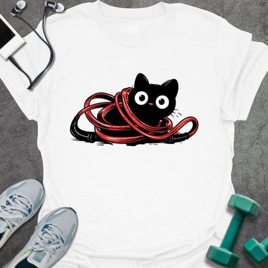 T-Shirt White / S Kitty Tangle T-Shirt