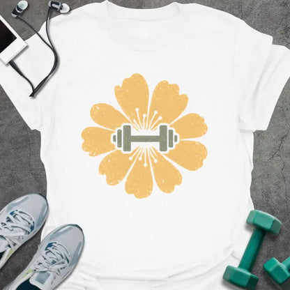 T-Shirt White / S Marigold Dumbbell T-Shirt