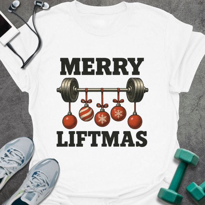 T-Shirt White / S Merry Liftmas T-Shirt