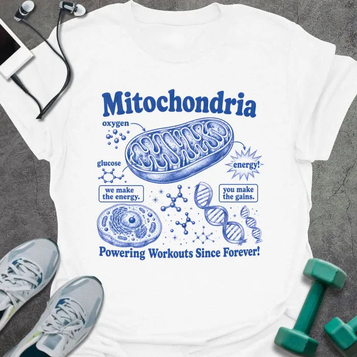 T-Shirt White / S Mitochondria Gains T-Shirt