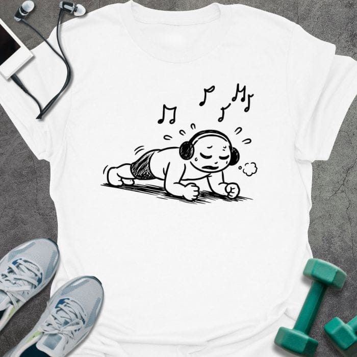 T-Shirt White / S Music Plank T-Shirt