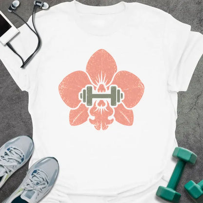 T-Shirt White / S Orchid Dumbbell T-Shirt