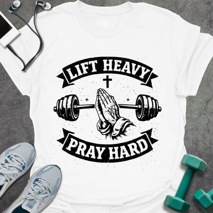 T-Shirt White / S Pray Hard T-Shirt