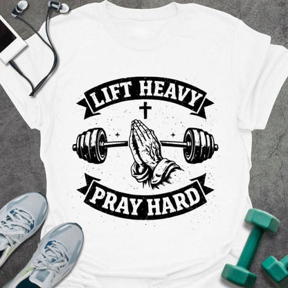 T-Shirt White / S Pray Hard T-Shirt
