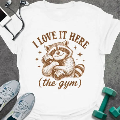 T-Shirt White / S Raccoon Loves T-Shirt
