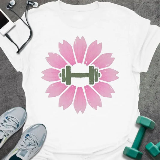 T-Shirt White / S Sakura Dumbbell T-Shirt