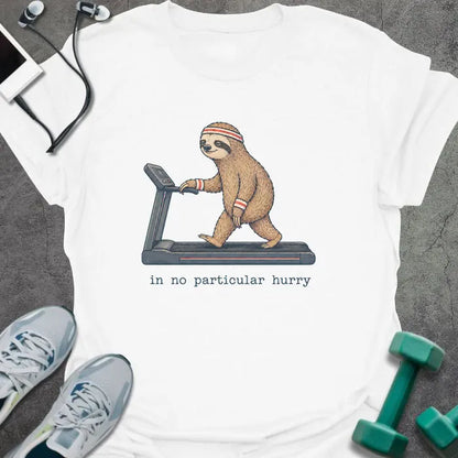 T-Shirt White / S Sloth Treadmill T-Shirt