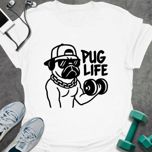 T-Shirt White / S The Pug Life T-Shirt