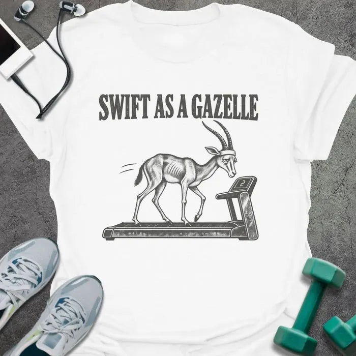 T-Shirt White / S Treadmill Gazelle T-Shirt