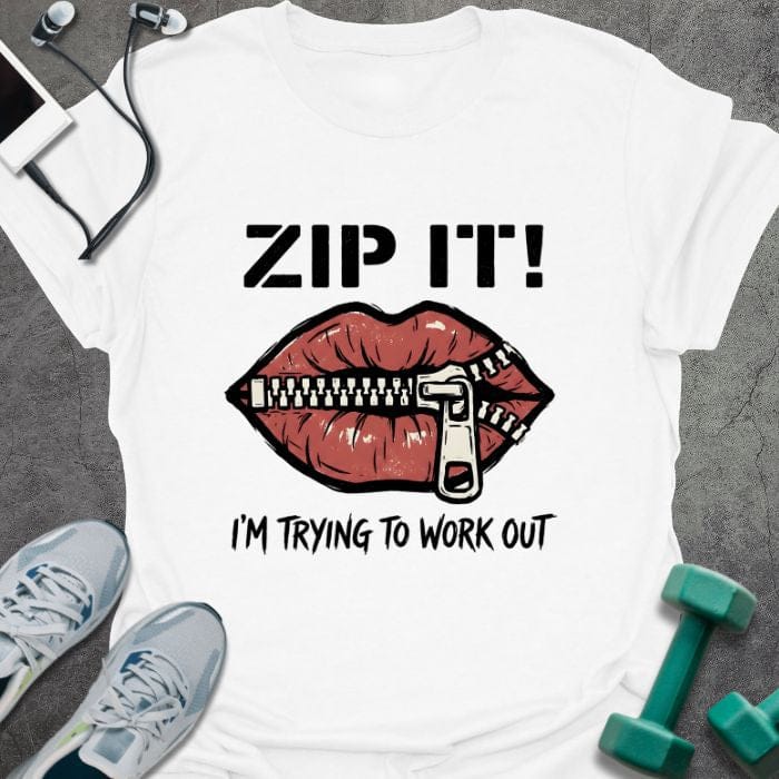 T-Shirt White / S Zip It T-Shirt