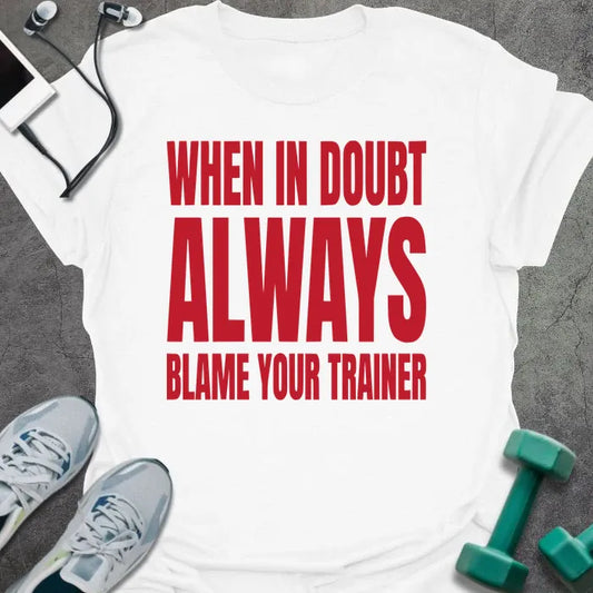 T-Shirt White / XS Blame Trainer T-Shirt
