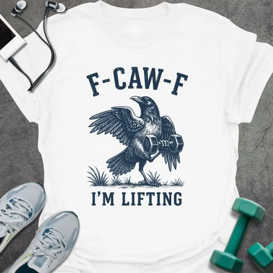 T-Shirt White / XS Caw Lifting