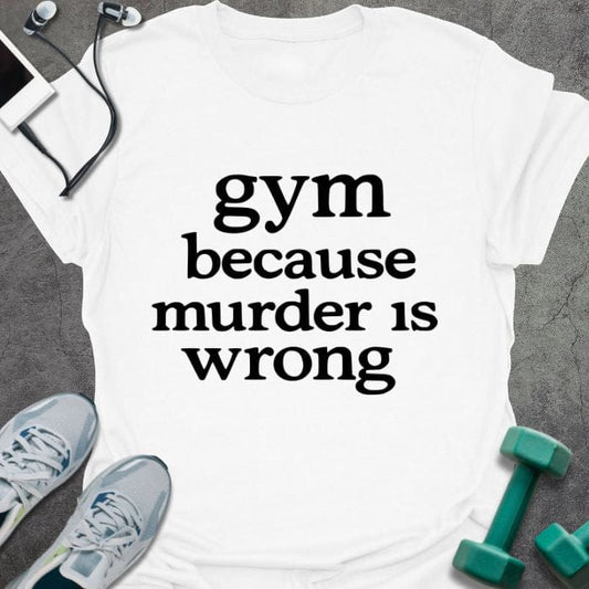 T-Shirt White / XS Murder Is L T-Shirt