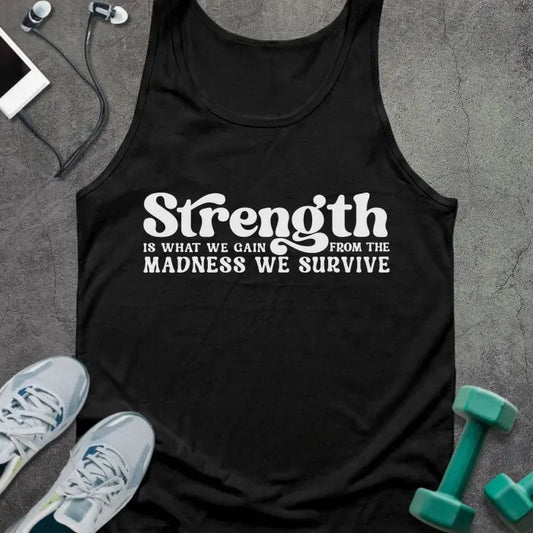 Tank Top Black / XS Strength We Gain Tank