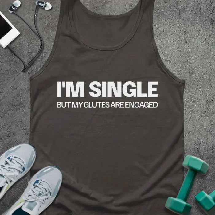 Tank Top Dark Grey / XS I'm Single Tank