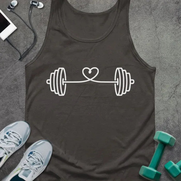 Tank Top Dark Grey / XS String Heart Tank