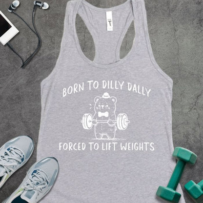 Tank Top Heather Grey / XS Born to Lift Weight Tank