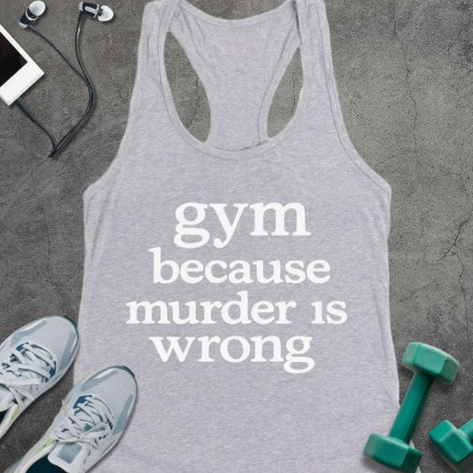 Tank Top Heather Grey / XS Murder Is Tank
