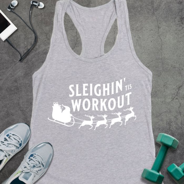 Tank Top Heather Grey / XS Sleighin Workout Tank