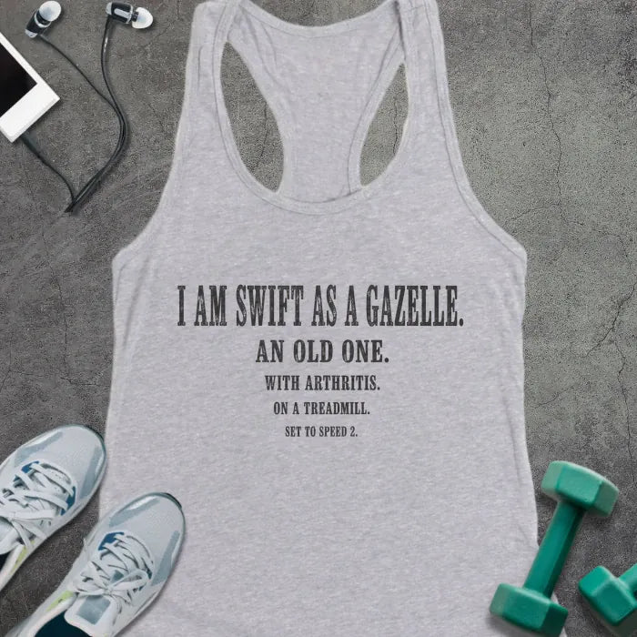 Tank Top Heather Grey / XS Swift Gazelle Racer Tank