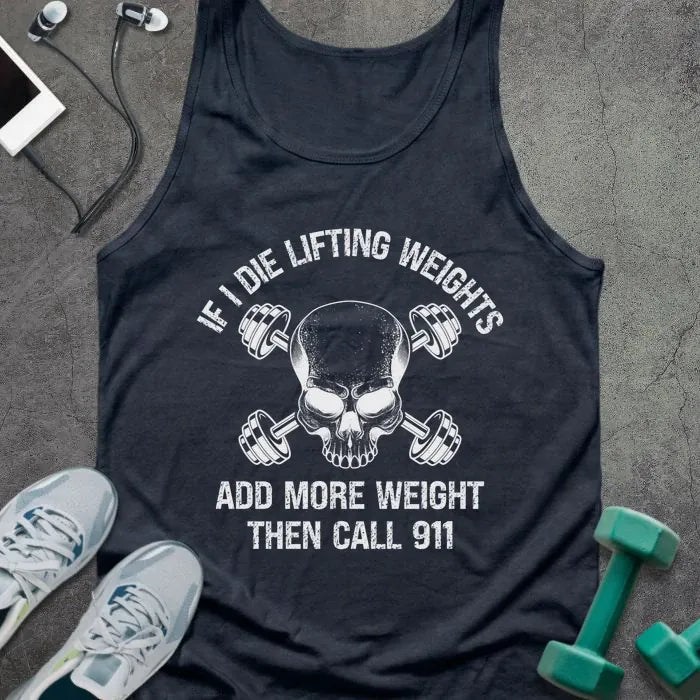 Tank Top Navy / XS If I Die Tank
