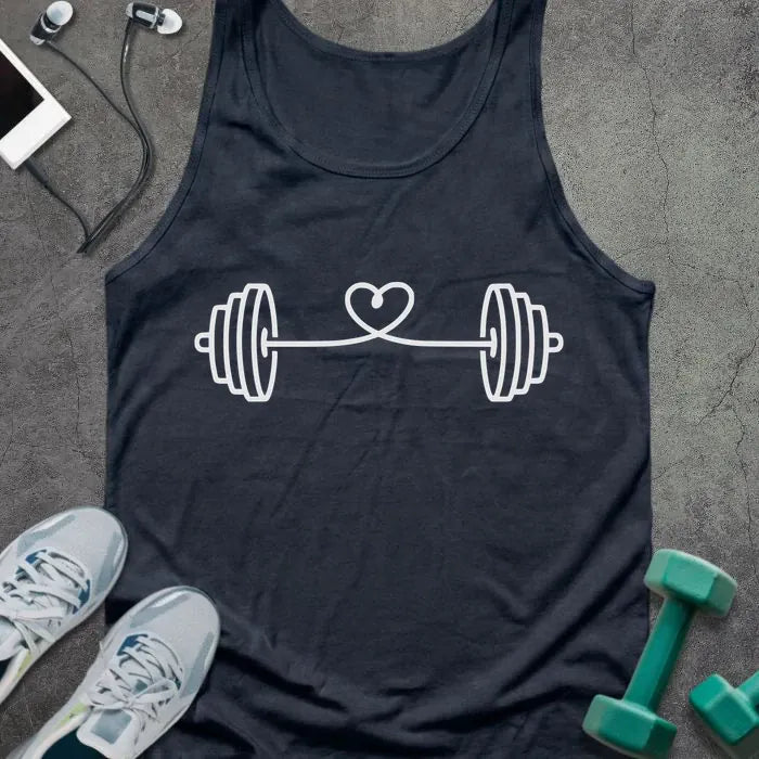 Tank Top Navy / XS String Heart Tank