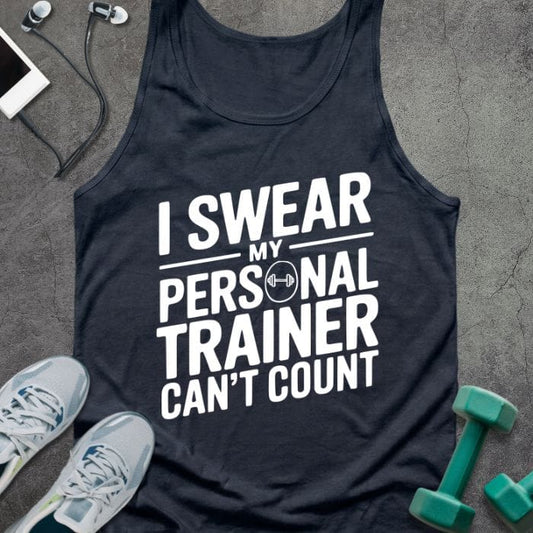 Tank Top Navy / XS Trainer Can't Count Tank