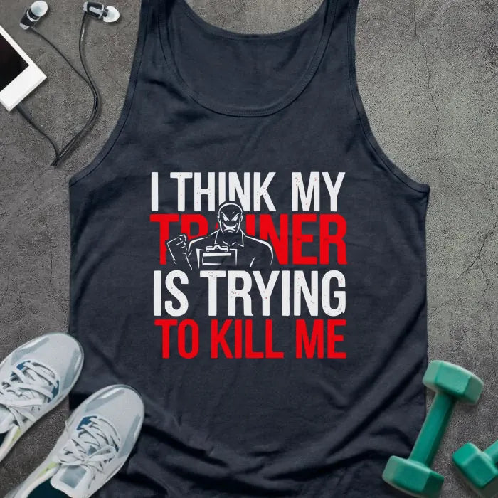Tank Top Navy / XS Trainer Trying Tank