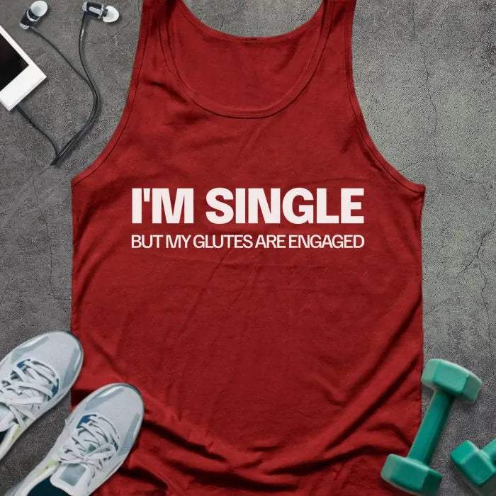 Tank Top Red / XS I'm Single Tank