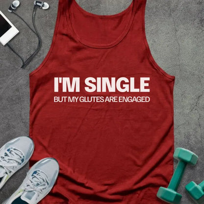 Tank Top Red / XS I'm Single Tank