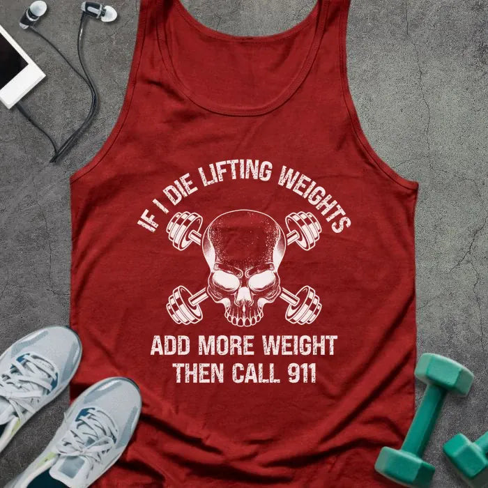 Tank Top Red / XS If I Die Tank