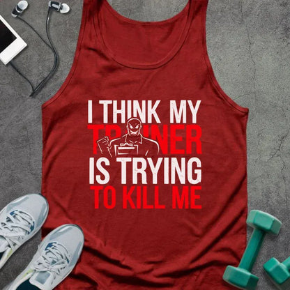Tank Top Red / XS Trainer Trying Tank