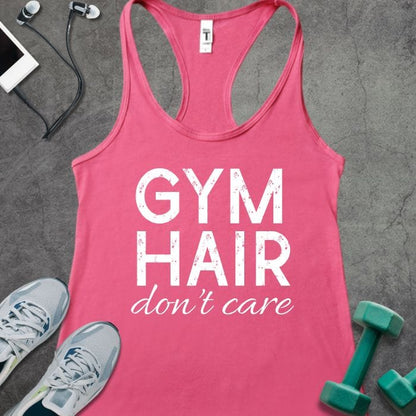 Tank Top Solid Hot Pink / XS Gym Hair Tank