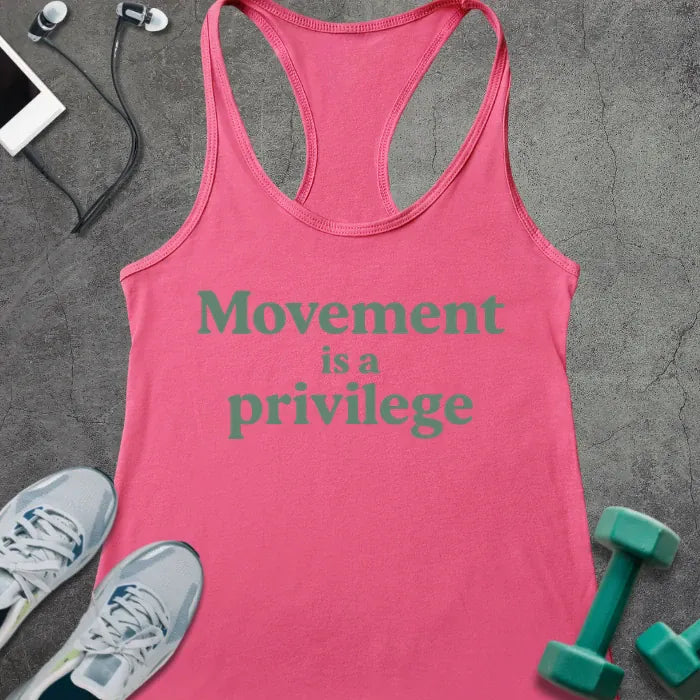 Tank Top Solid Hot Pink / XS Movement Privilege Racer Tank