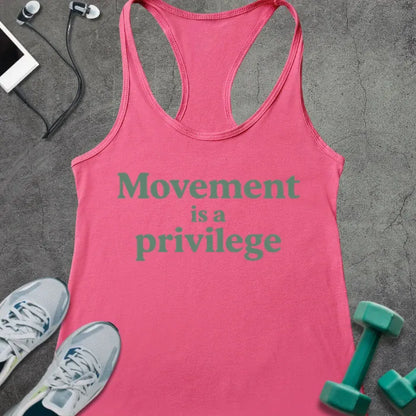 Tank Top Solid Hot Pink / XS Movement Privilege Racer Tank