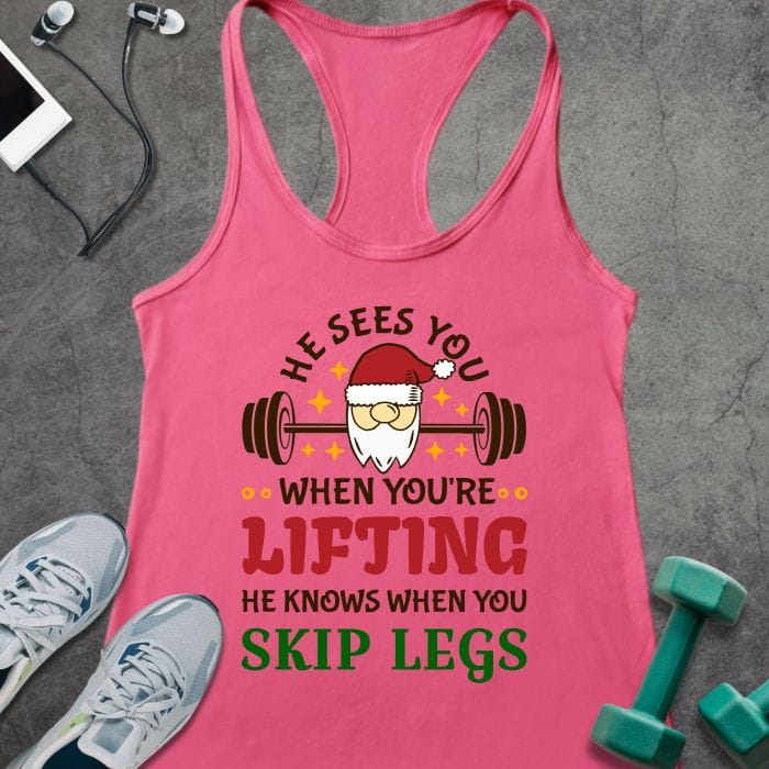 Tank Top Solid Hot Pink / XS See You Lifting Tank