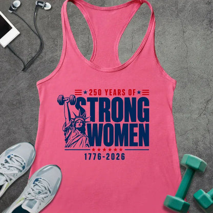 Tank Top Solid Hot Pink / XS Strong Women