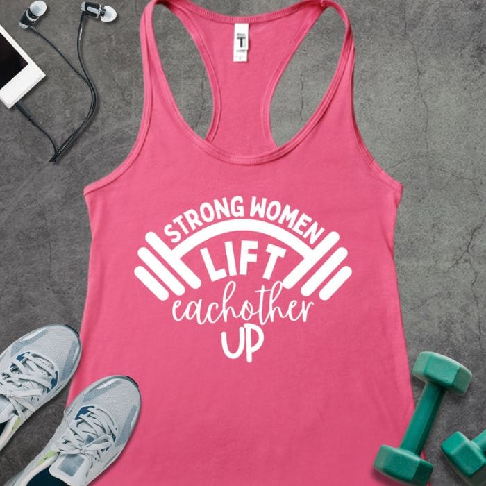 Strong Women Lift Racer Tank – Gym Time Fits