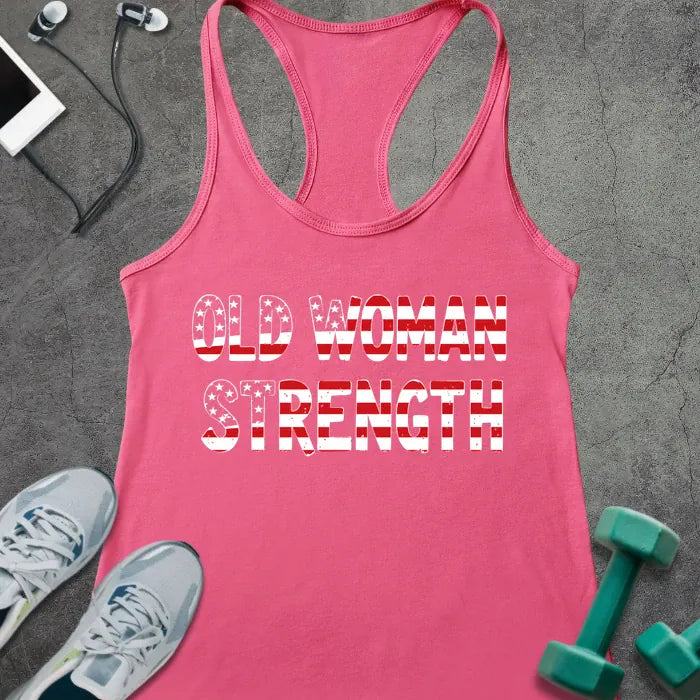 Tank Top Solid Hot Pink / XS Woman Strength