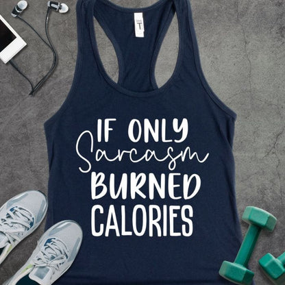 Tank Top Solid Midnight Navy / XS If Only Sarcasm Tank
