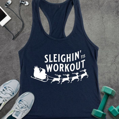 Tank Top Solid Midnight Navy / XS Sleighin Workout Tank