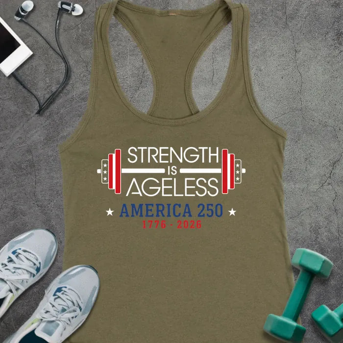 Tank Top Solid Military Green / XS America Ageless