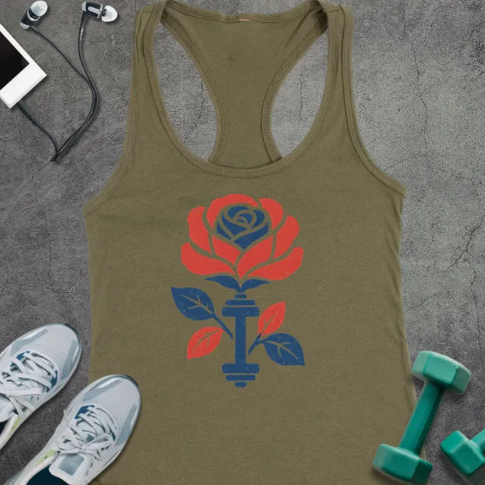 Tank Top Solid Military Green / XS Patriot Rose