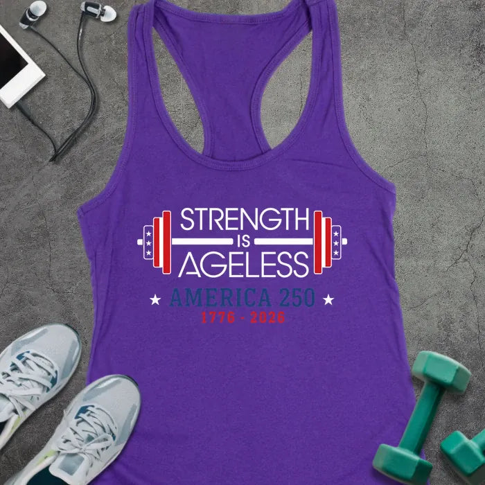 Tank Top Solid Purple Rush / XS America Ageless