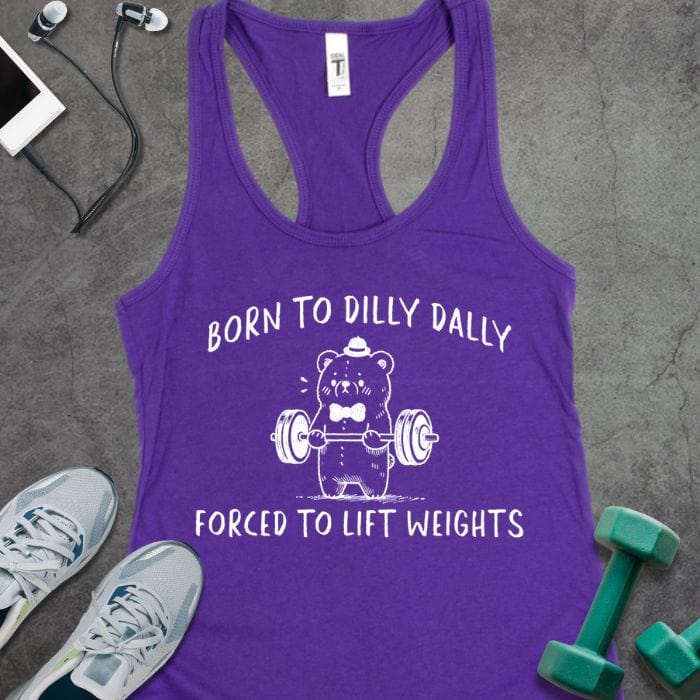 Tank Top Solid Purple Rush / XS Born to Lift Weight Tank