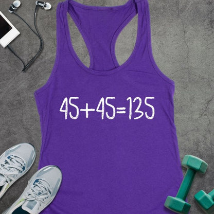 Tank Top Solid Purple Rush / XS Gym Math Tank